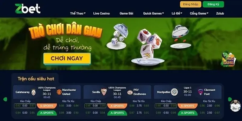 ZBET mang đến hệ thống tỷ lệ bóng đá quốc tế được cập nhật liên tục với độ chính xác cao. ZBET mang đến hệ thống tỷ lệ bóng đá quốc tế được cập nhật liên tục với độ chính xác cao.